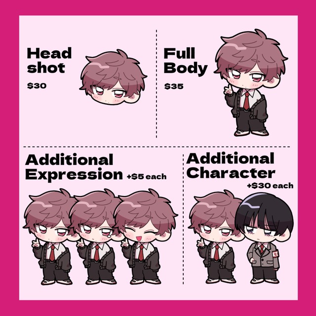 Chibi Art Commissions — Commercial Use Allowed 的商品圖片第 2 張