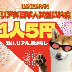 インスタ日本人女性いいね300｜初動ブースト・減少保証