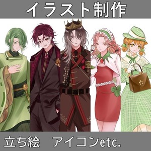 キャラクター立ち絵制作します｜TRPG・配信・創作OC対応