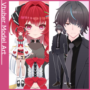 Vtuberモデル用デザイン＋パーツ分けイラスト制作✨✨