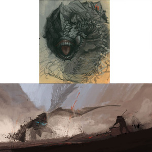 ラフのモンスター制作