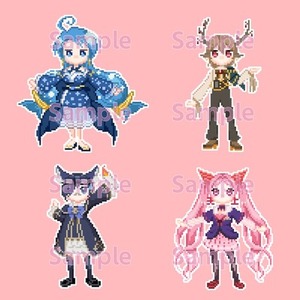 ドット絵立ち絵　選べる6種類のポーズ