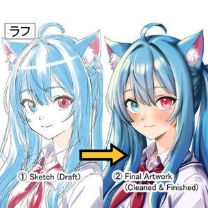 Cute Nekomimi Anime Girl Iconの商品画像