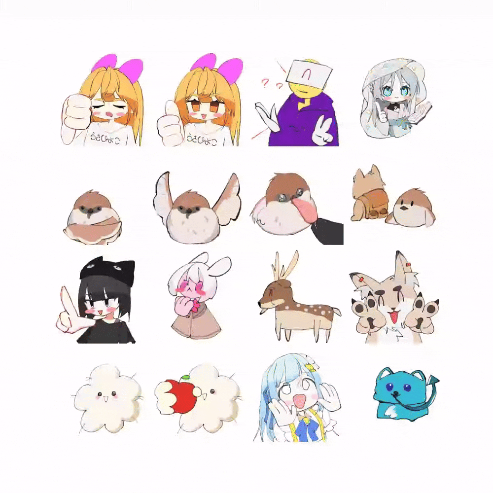 【10枚6000円】GIFスタンプ作成【1週間納品】