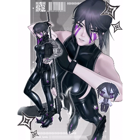 Character Illustration+3D Rotating Video