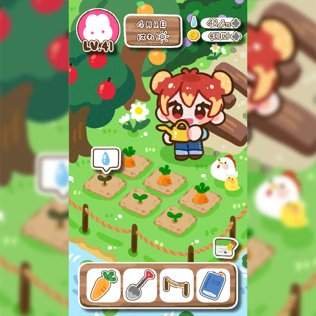 育成ゲーム風 量産イラスト