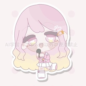 歌うミニキャライラスト