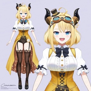 差分やLive2Dにも対応可能！女性キャラの立ち絵を制作します！