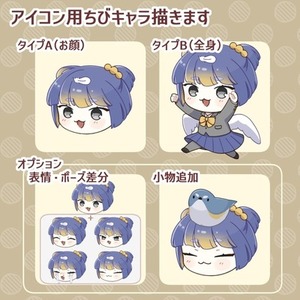 アイコン用ちびキャラ描きます！