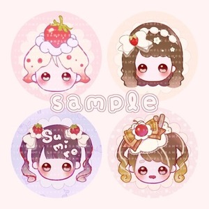 スイーツモチーフのかわいいアイコンお描きします