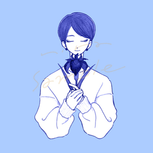 インク１色のみでかわいくお描きします0v0  大人かわいいアイコン用イラスト