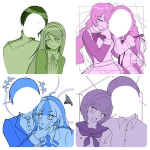 【簡易絵】単色塗り・夢絵・カプ絵