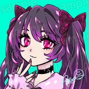 ✨️キラキラ可愛い系女の子イラスト✨