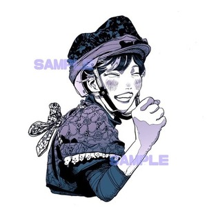 モノクロでお洒落な人物似顔絵描きます