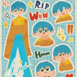 あなたのキャラをステッカーシート化！商用利用可