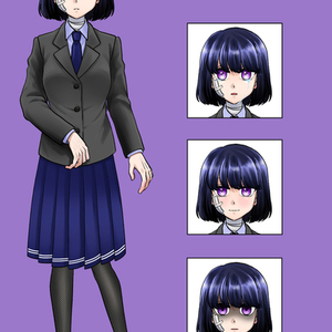 ゲーム用立ち絵＋表情差分3種