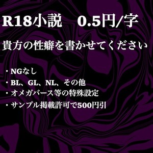 えっちな小説書かせてください【NGなし】