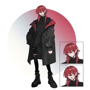 全身立ち絵を描きます！