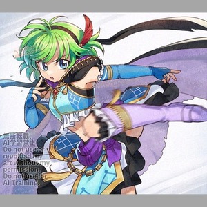 一枚絵イラスト