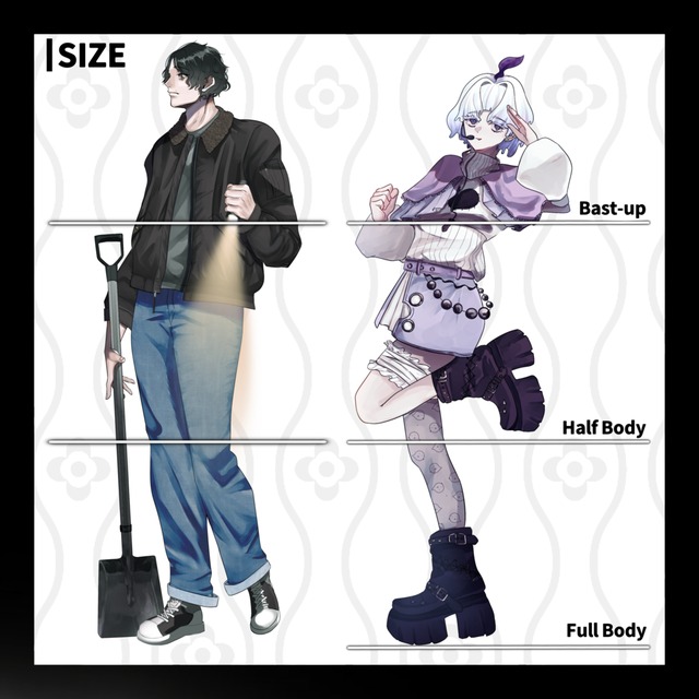 Image 2 of Full-Body Illustration for VTubers/TRPG