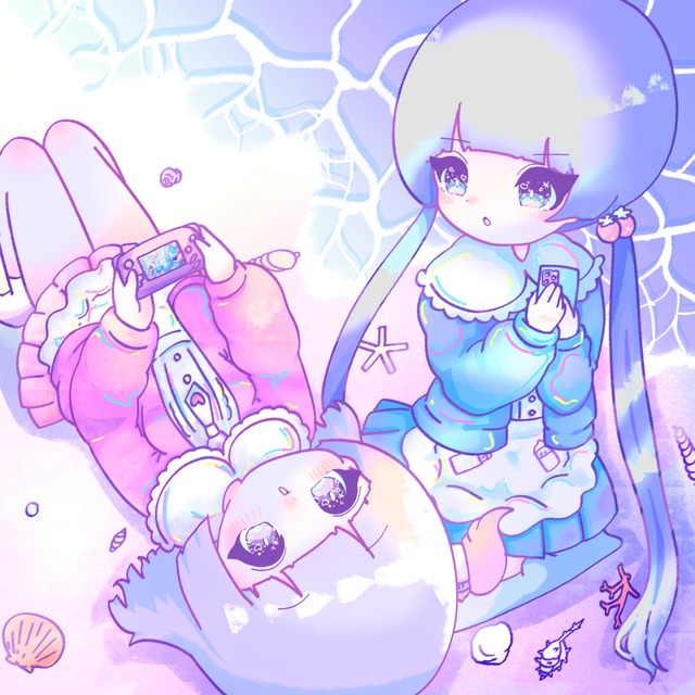 ゆめかわいい背景込みのイラスト スキマ スキルのオーダーメイドマーケット Skima