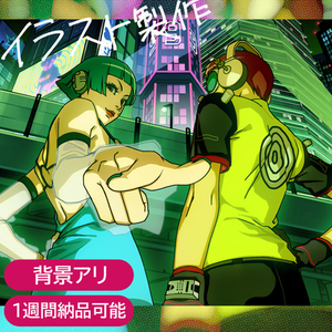 【1週間以内の納品可】一枚絵/動画用,観賞用,TRPGスチルにも/イラスト制作