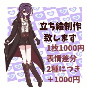 TPRG向け全身立ち絵 1000円〜