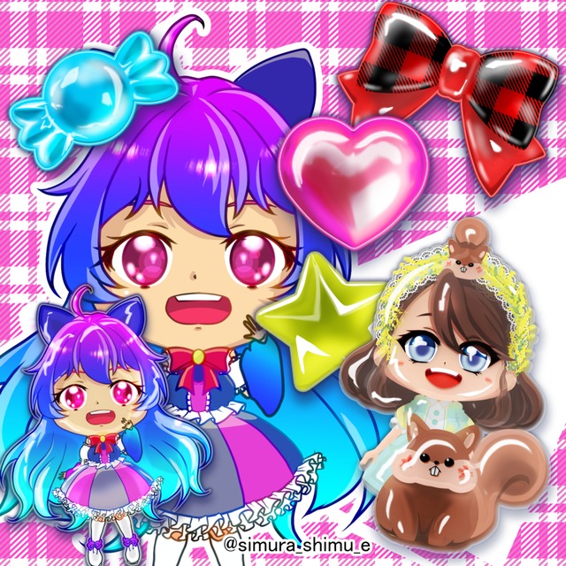 Cute like candy♡I draw chibi characters.の商品画像