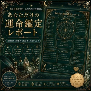 あなただけの「運命鑑定レポート」を制作します