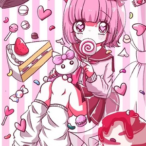 レトロで優しくて可愛いアニメ塗りの一枚絵描きます