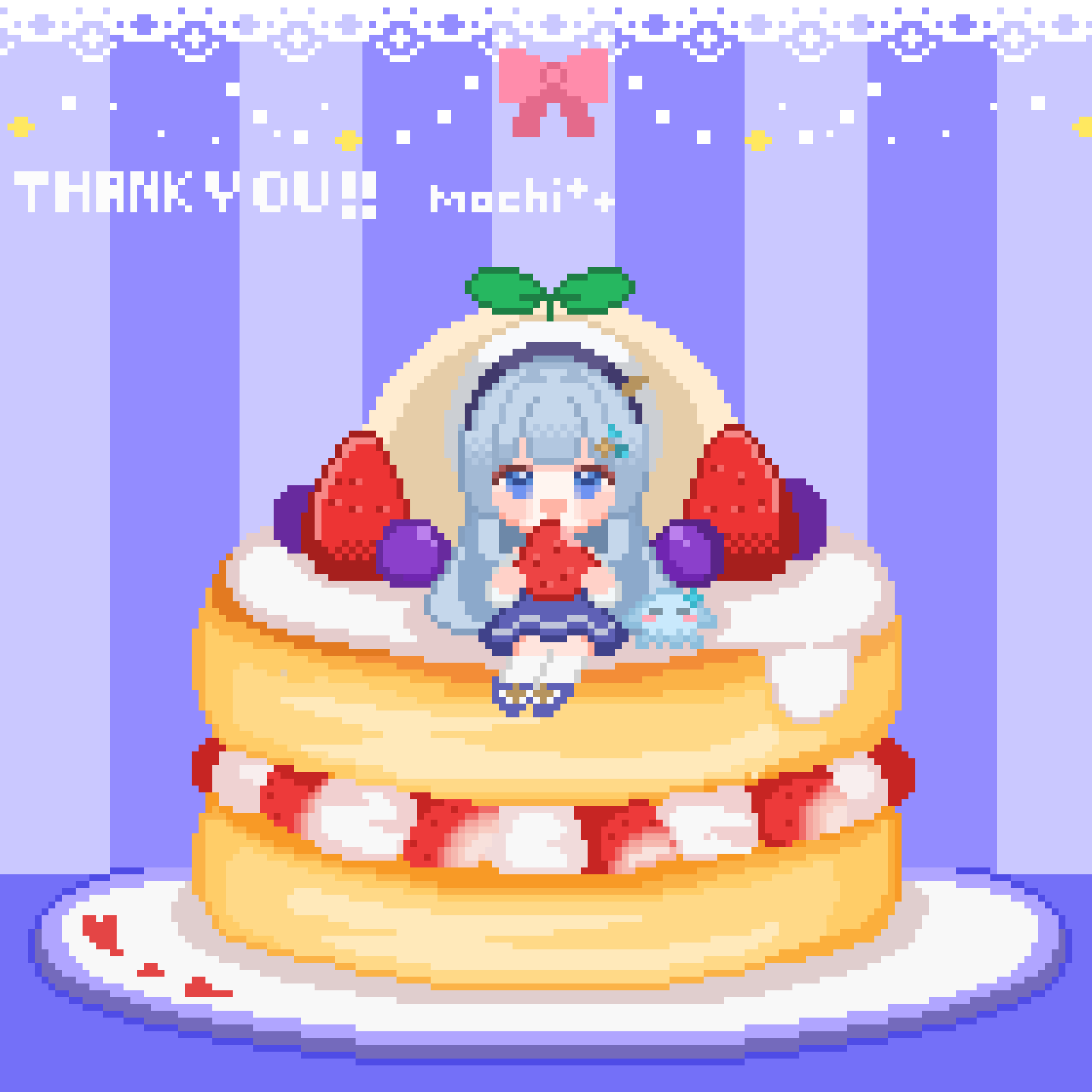 ちまっとしたミニキャラが可愛い！ドット絵&times;パンケーキ！