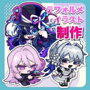 デフォルメキャライラストの作成