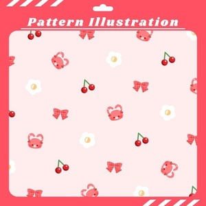 【商用利用込】パターンイラスト制作します！
