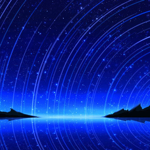 星空/夜空などの背景の1枚絵を描きます。動画素材や壁紙など