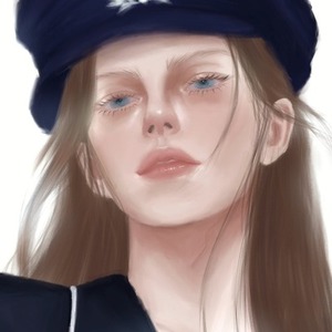 人物画　一枚絵