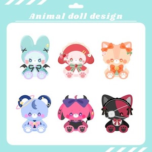【商用込】アニマルぬいぐるみデザイン【シンボルロゴ】