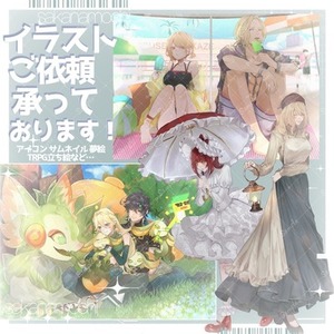🌸アイコン 夢絵 イラスト 立ち絵 他承ります！！🌸