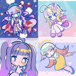 ポップなデフォルメイラスト描きます