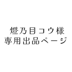 燈乃目コウ様 専用出品ページ