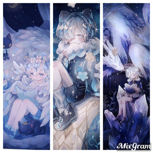 立ち絵、一枚絵、キャラデザなど