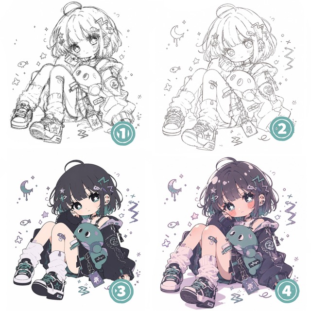 Cute Chibi Character Commissionの商品画像2枚目