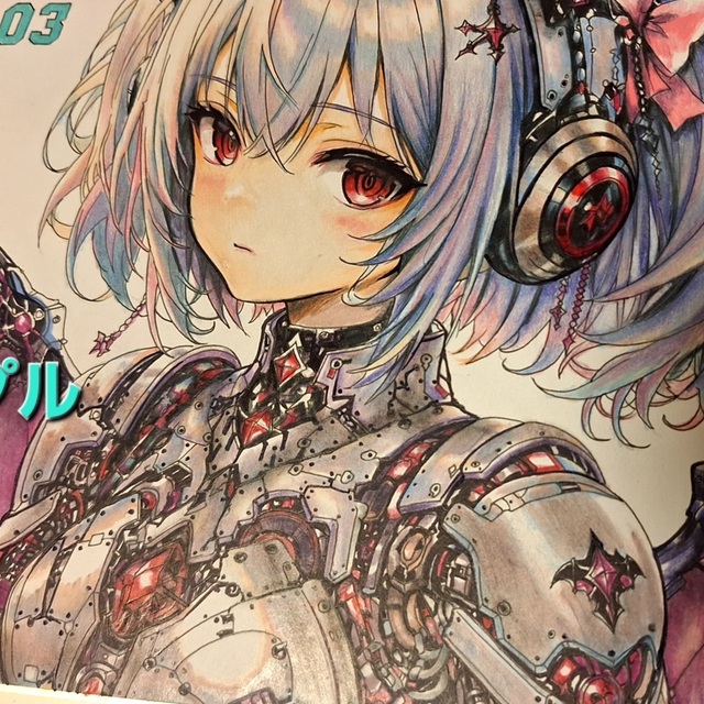 Hand-Drawn Android Shikishi Commissionの商品画像5枚目
