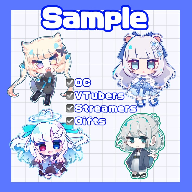 Chibi Character Commissionの商品画像2枚目