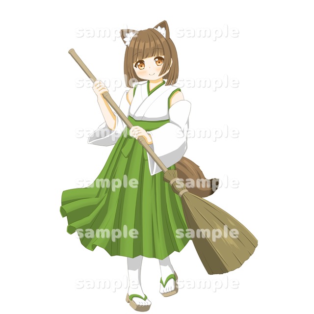Illustration of a girl with animal earsの商品画像2枚目