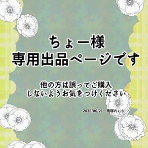 ちょー様用専用出品になります