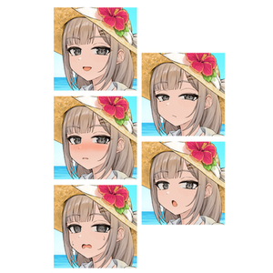 表情差分２つ描きます！