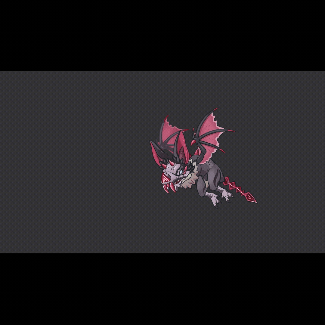 spineでのアニメーション付きイラスト制作を行います