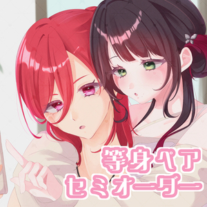 【量産】セミオーダーペアイラスト・量産夢絵制作