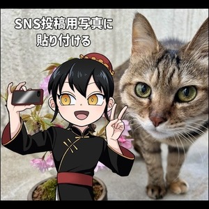 【配信者向け商用利用込】自撮り風SDイラスト