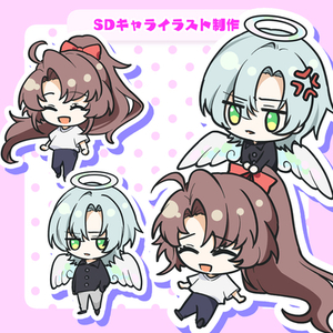 【配信用スタンプ・グッズ】可愛いミニキャラ・SDイラスト制作します！